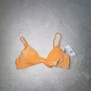 Crushed velvet Orange Bikini top